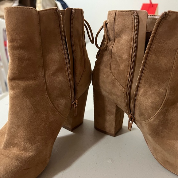 Aldo Brown Lace-Up Suede Boots - Picture 9 of 12